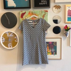 Promod shift dress with metallic threading, Size M